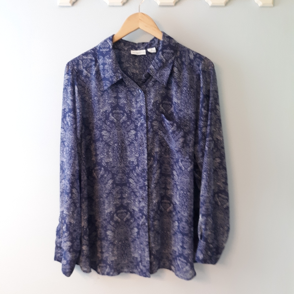 Womens sheer blouse